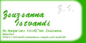 zsuzsanna istvandi business card